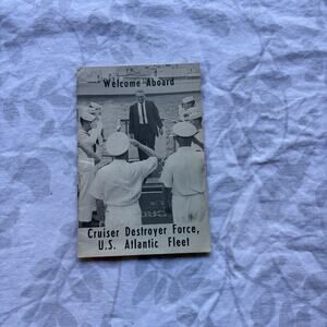 Military ephemera - Welcome Aboard pamphlet - Navy - Vintage